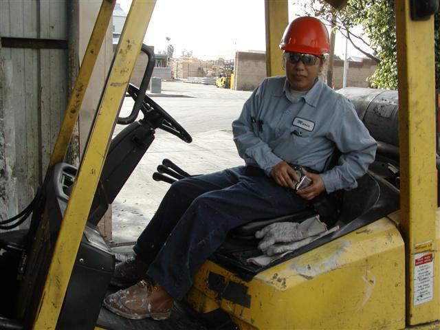 Safe forklift operation in a large warehouse