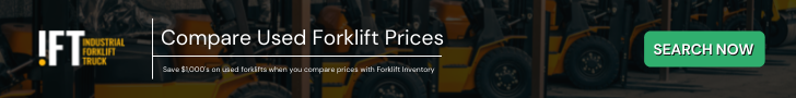Compare used forklift prices on warehouse forklifts